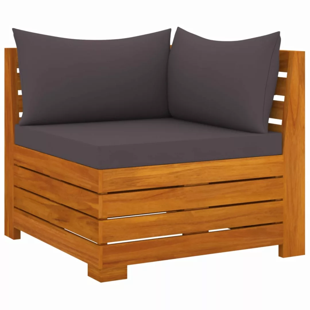 2-tlg. Garten-lounge-set Mit Kissen Massivholz Akazie günstig online kaufen