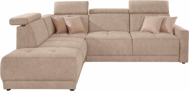 DOMO collection Ecksofa "Ava L-Form", mit Ottomane, Federkern wahlweise mit günstig online kaufen