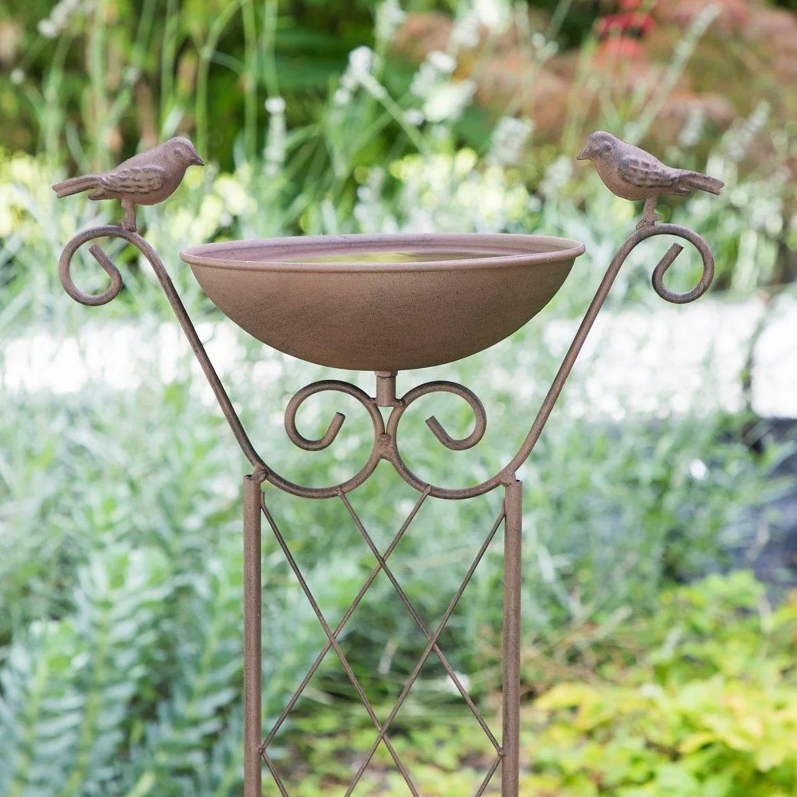 GartenHero Vogeltränke Vogeltränke Rankhilfe Metall Vogelbad günstig online kaufen