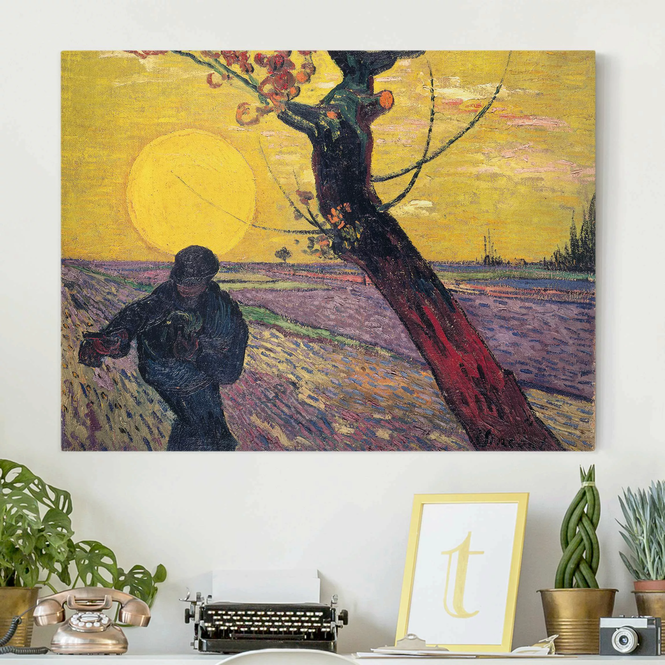 Leinwandbild Kunstdruck - Querformat Vincent van Gogh - Sämann günstig online kaufen