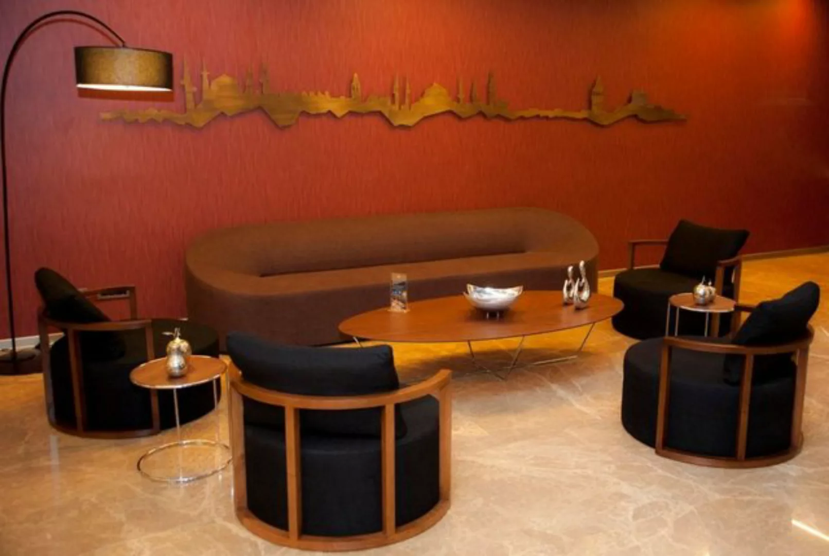 Casa Padrino Sofa Designer Sofa Braun 315 x 82 x H. 70 cm - Wohnzimmer Sofa günstig online kaufen