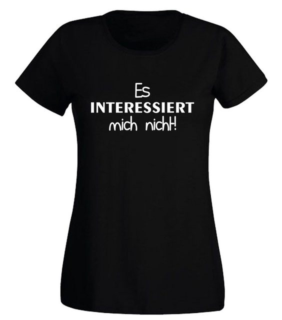 G-graphics T-Shirt Damen T-Shirt - Es interessiert mich nicht! Slim-fit-Shi günstig online kaufen