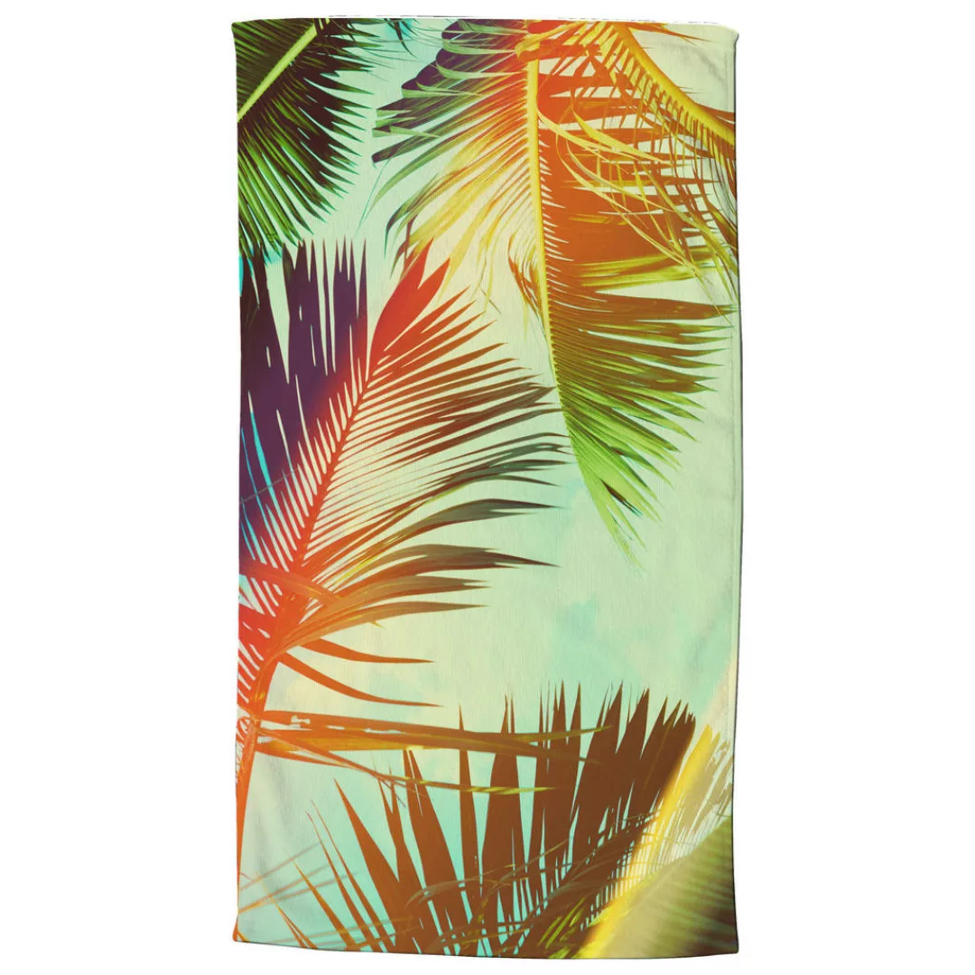 Strandtuch palms Multi Polyester B/L: ca. 100x180 cm günstig online kaufen