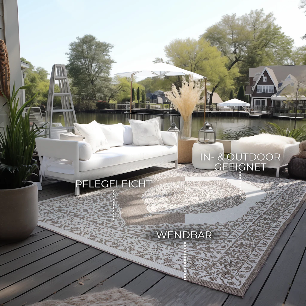 ELLE DECORATION Teppich »Meekly, In- und Outdoor«, rechteckig, 5 mm Höhe, F günstig online kaufen