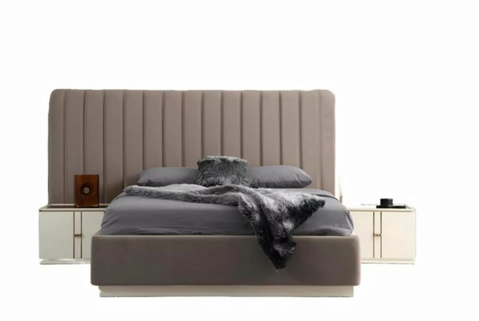 Xlmoebel Bett Elegantes Luxus-Schlafzimmer-Set mit modernem Bett und 2 (3tl günstig online kaufen