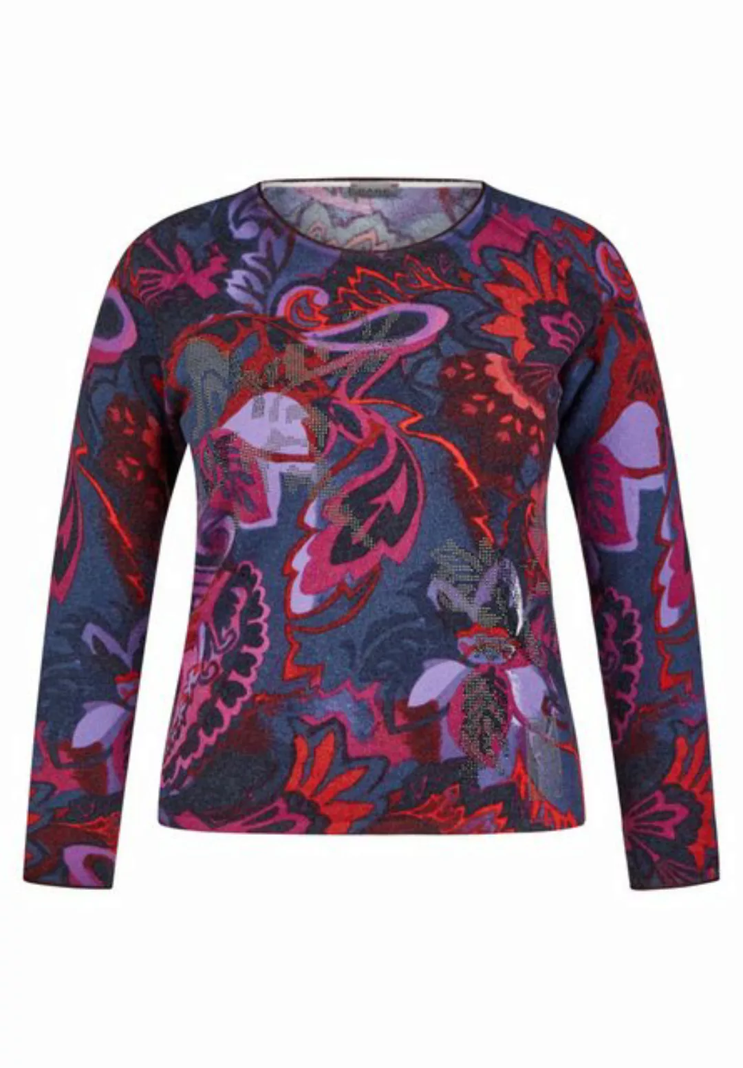 Rabe Strickpullover "Rabe Glamouröser Animal-Print Pullover mit Strassdetai günstig online kaufen