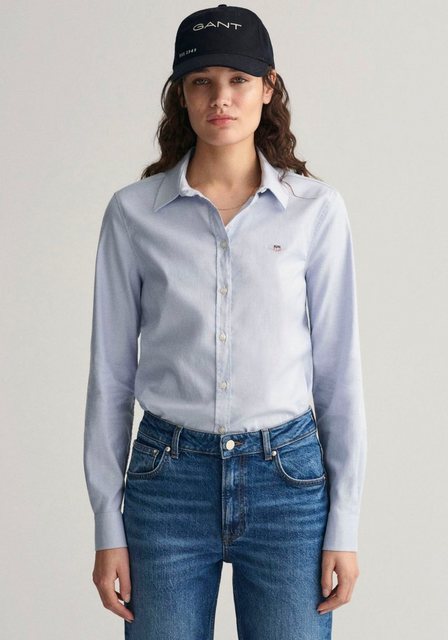 Gant Langarmbluse New Slim Stretch Oxford Blouse für bequemen Sitz u. Beweg günstig online kaufen