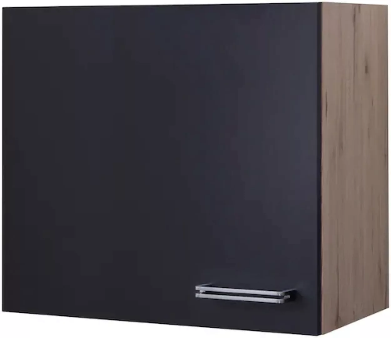 Flex-Well Exclusiv Hängeschrank Lara 60 cm Anthrazit-San Remo Eiche günstig online kaufen