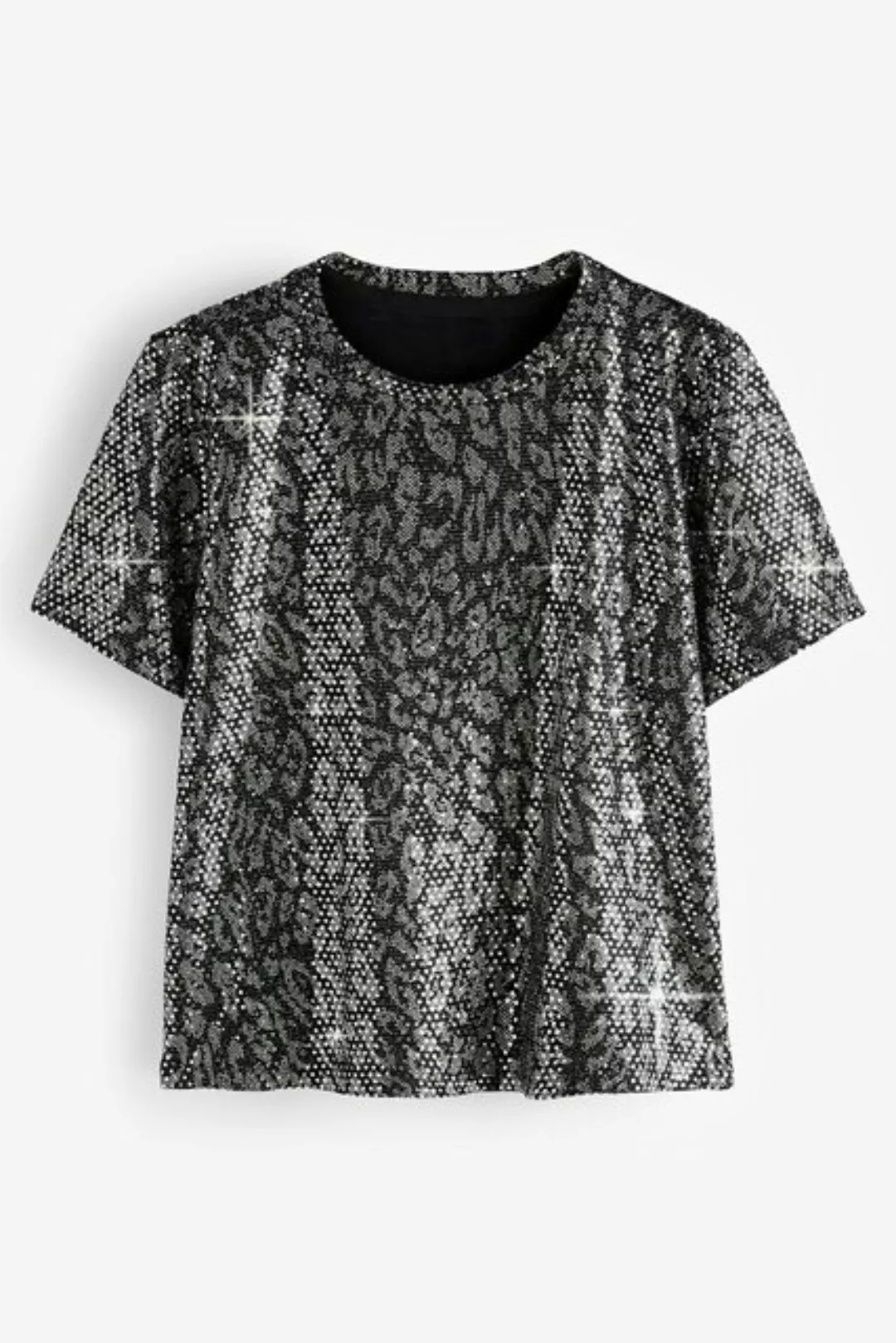 Next Paillettenshirt T-Shirt mit Pailletten (1-tlg) günstig online kaufen