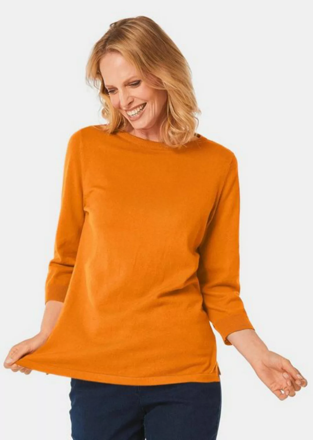 GOLDNER Strickpullover Kurzgröße: Pullover aus hochwertigem Garn günstig online kaufen