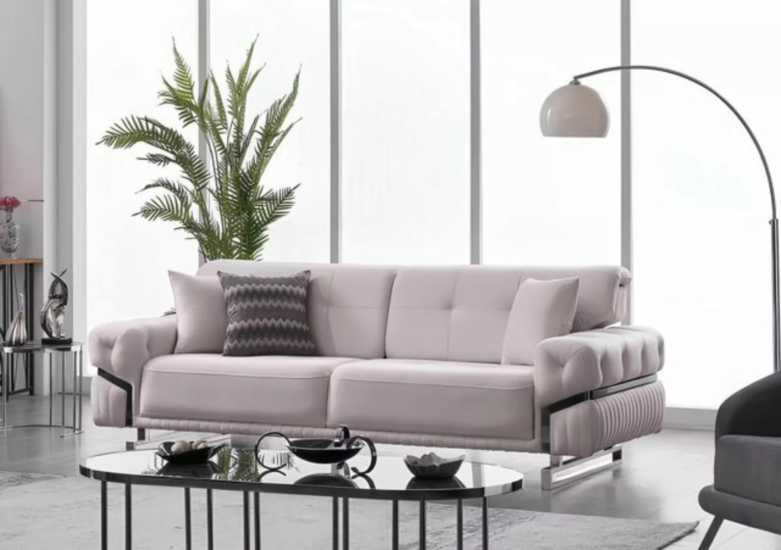 Xlmoebel Sofa Wohnzimmer-Sofa für drei Personen Modernes Polstermöbel Desig günstig online kaufen