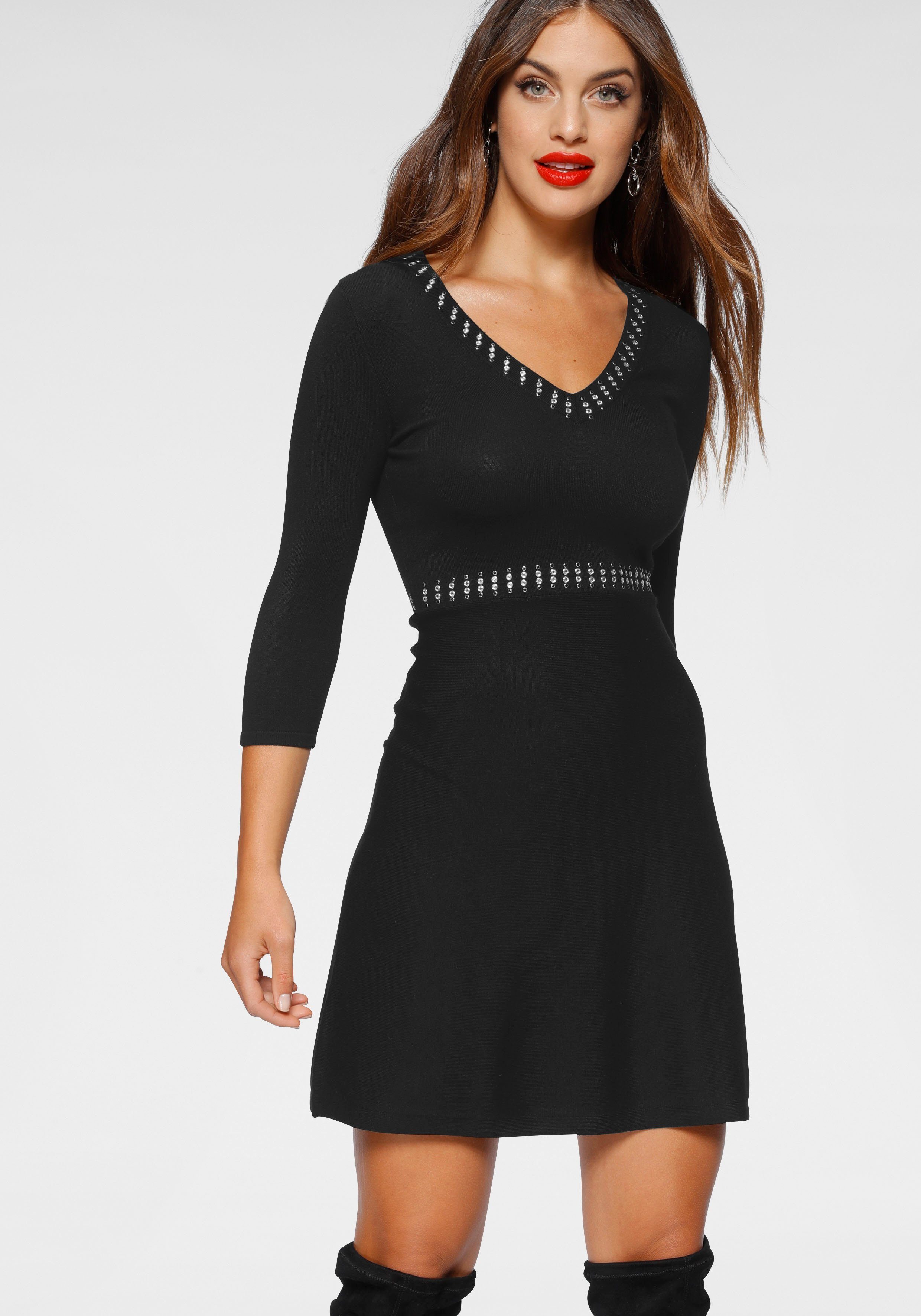 Melrose Strickkleid kurzes Kleid, femininer Stil, günstig online kaufen