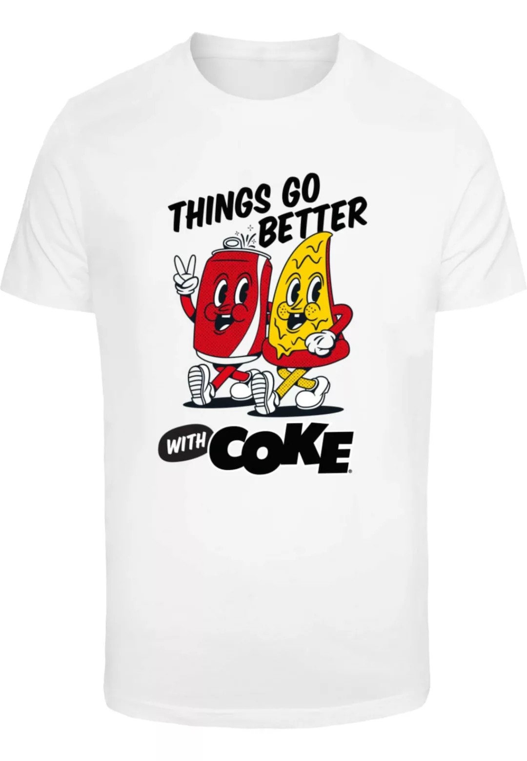 Merchcode T-Shirt "Merchcode Things Go Better with Coke" günstig online kaufen