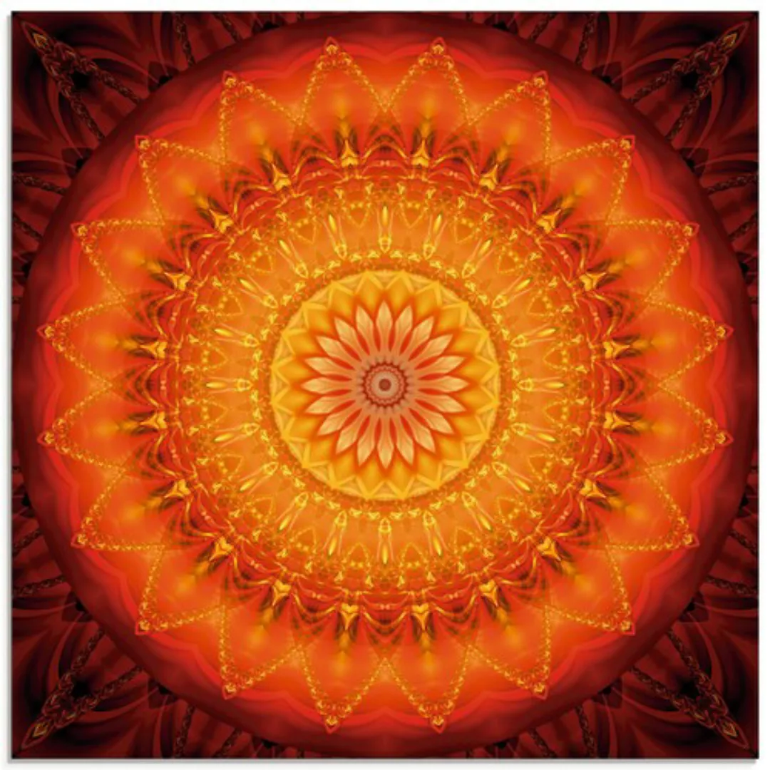 Artland Glasbild "Mandala Energie 1", Muster, (1 St.), in verschiedenen Grö günstig online kaufen