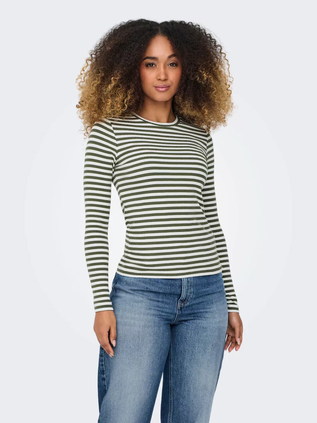 ONLY Langarmshirt "ONLAIDA L/S STRIPED TOP JRS" günstig online kaufen