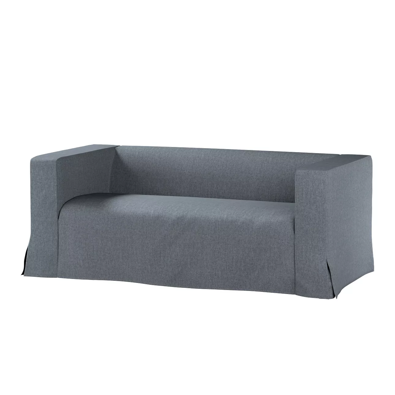 Bezug für Klippan 2-Sitzer Sofa, lang mit Kellerfalte, grau, Klippan 2-er, günstig online kaufen