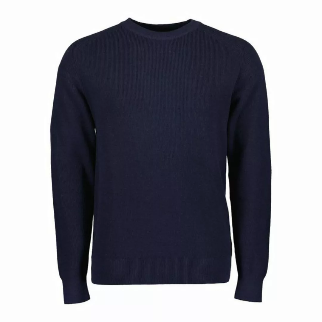 Blue Seven Rundhalspullover Herren Pullover Unifarben mit Rundhals - Rippen günstig online kaufen