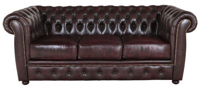 Indischesmoebelhausde Chesterfield-Sofa Dreisitzer-Sofa Chesterfield Liverp günstig online kaufen