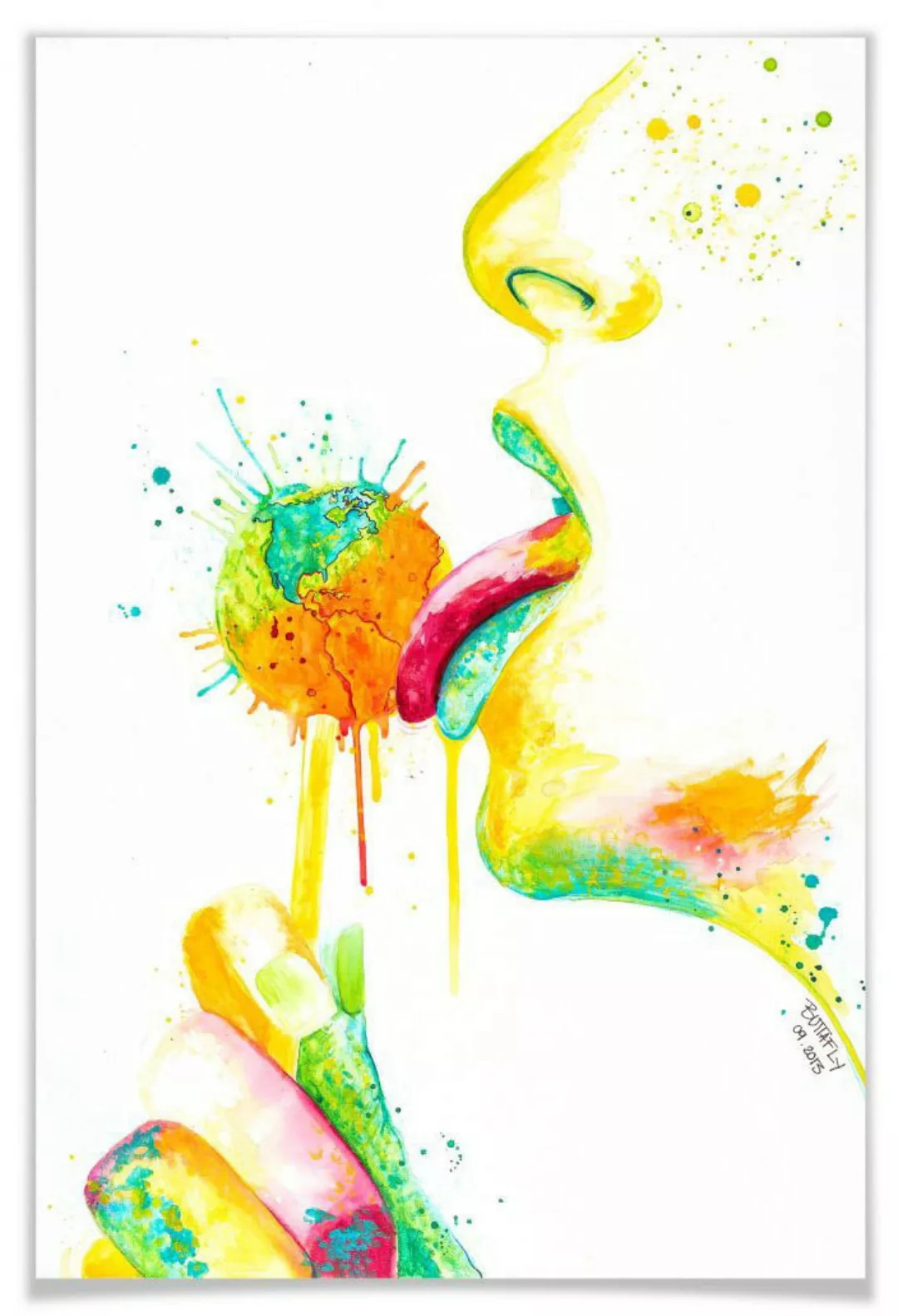 Wall-Art Poster "Lollipop", Schriftzug, (1 St.) günstig online kaufen