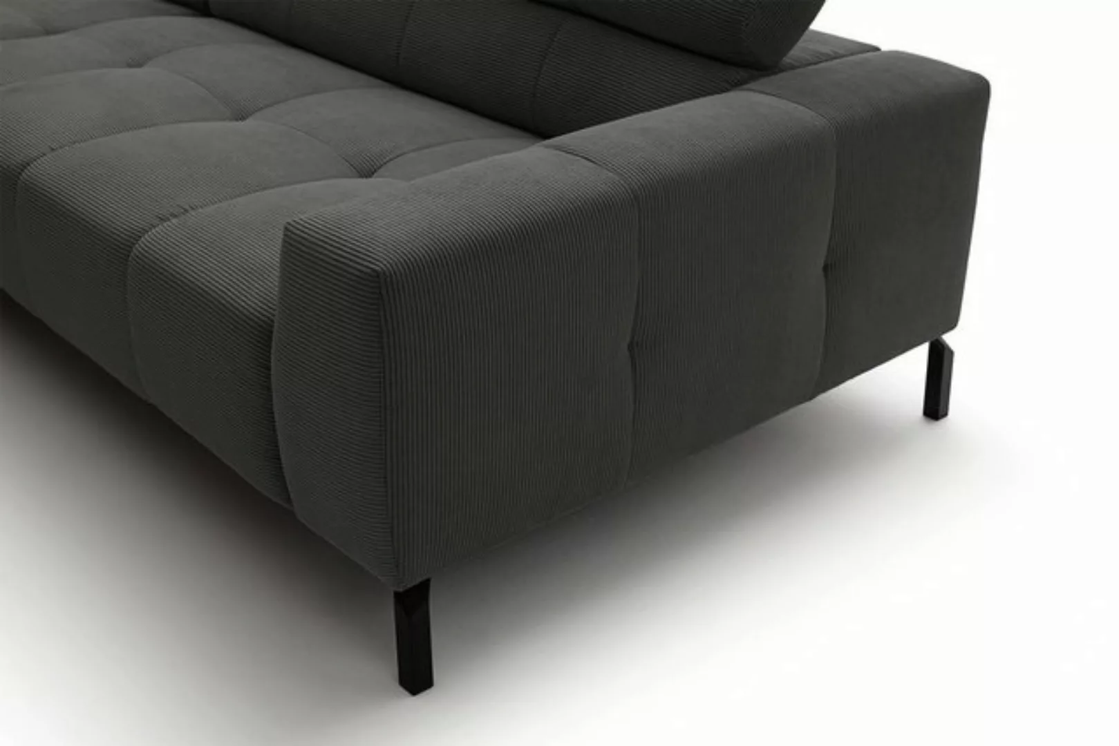 KAWOLA Ecksofa OHIO, Sofa Feincord, mit od. ohne Sitzvorzug, versch. Farben günstig online kaufen