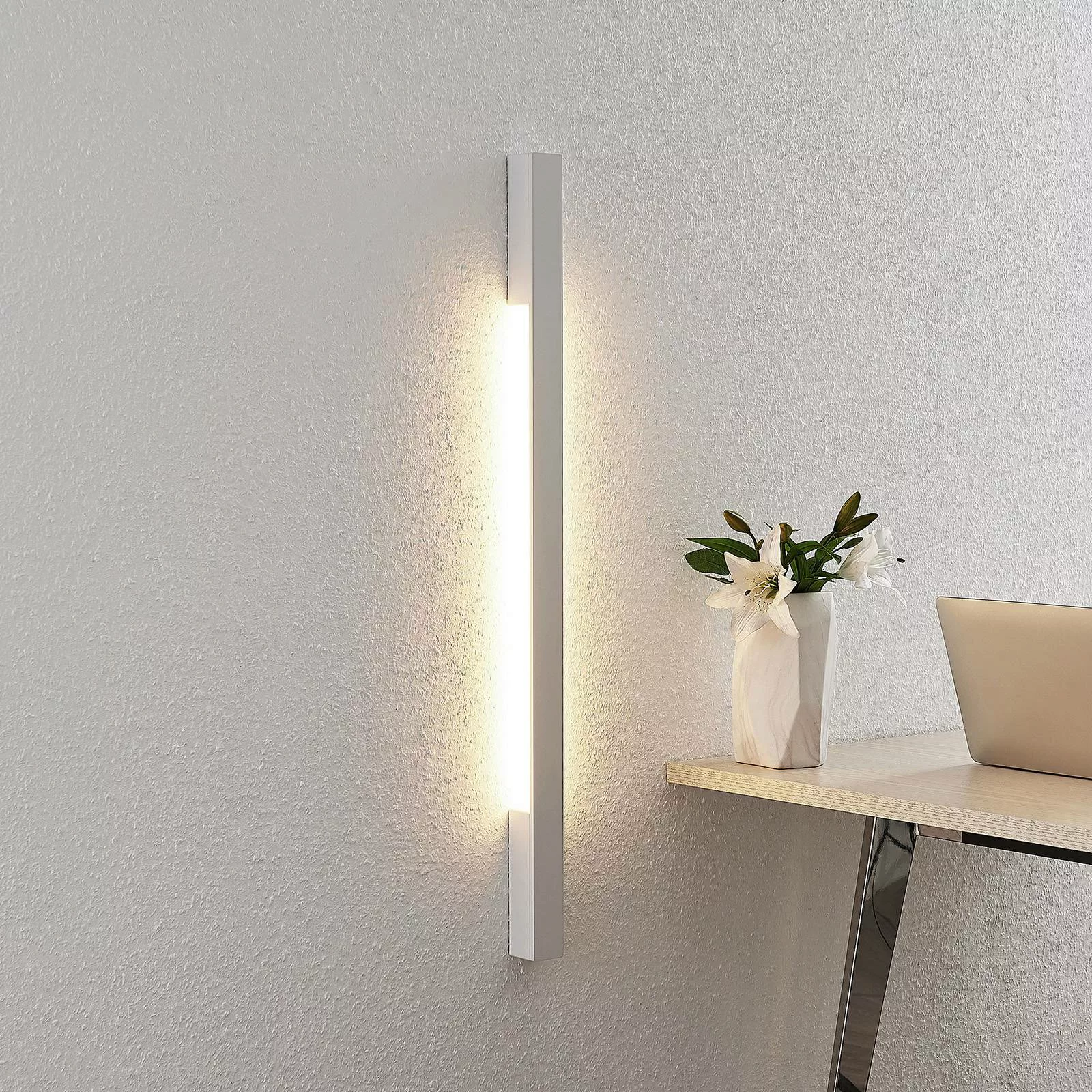 Arcchio Ivano LED-Wandleuchte, 91 cm, weiß günstig online kaufen