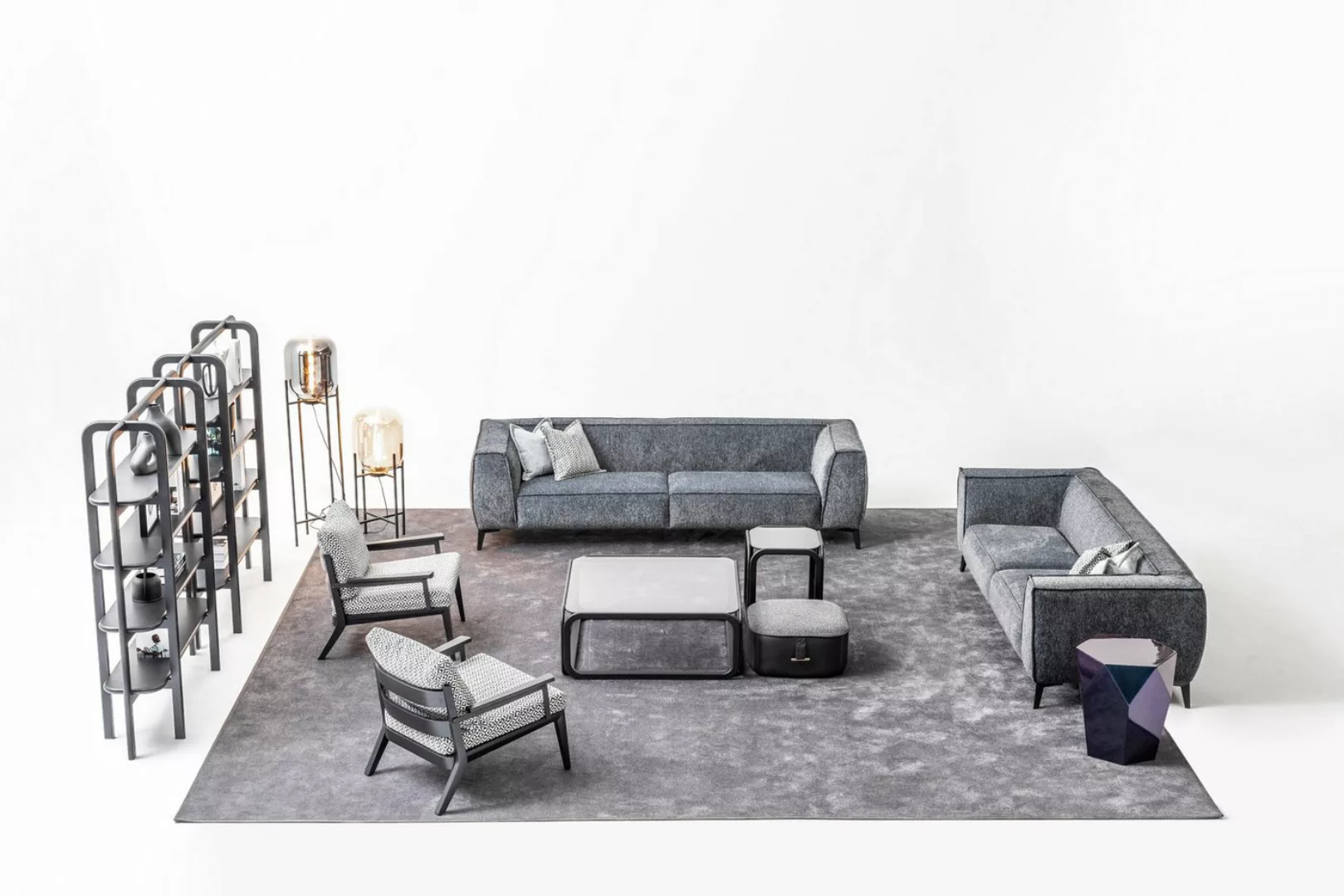 Xlmoebel Sofa Luxus-Sofa-Set mit 4-Sitzer-Sofas und Sesseln in XXL-Größe au günstig online kaufen