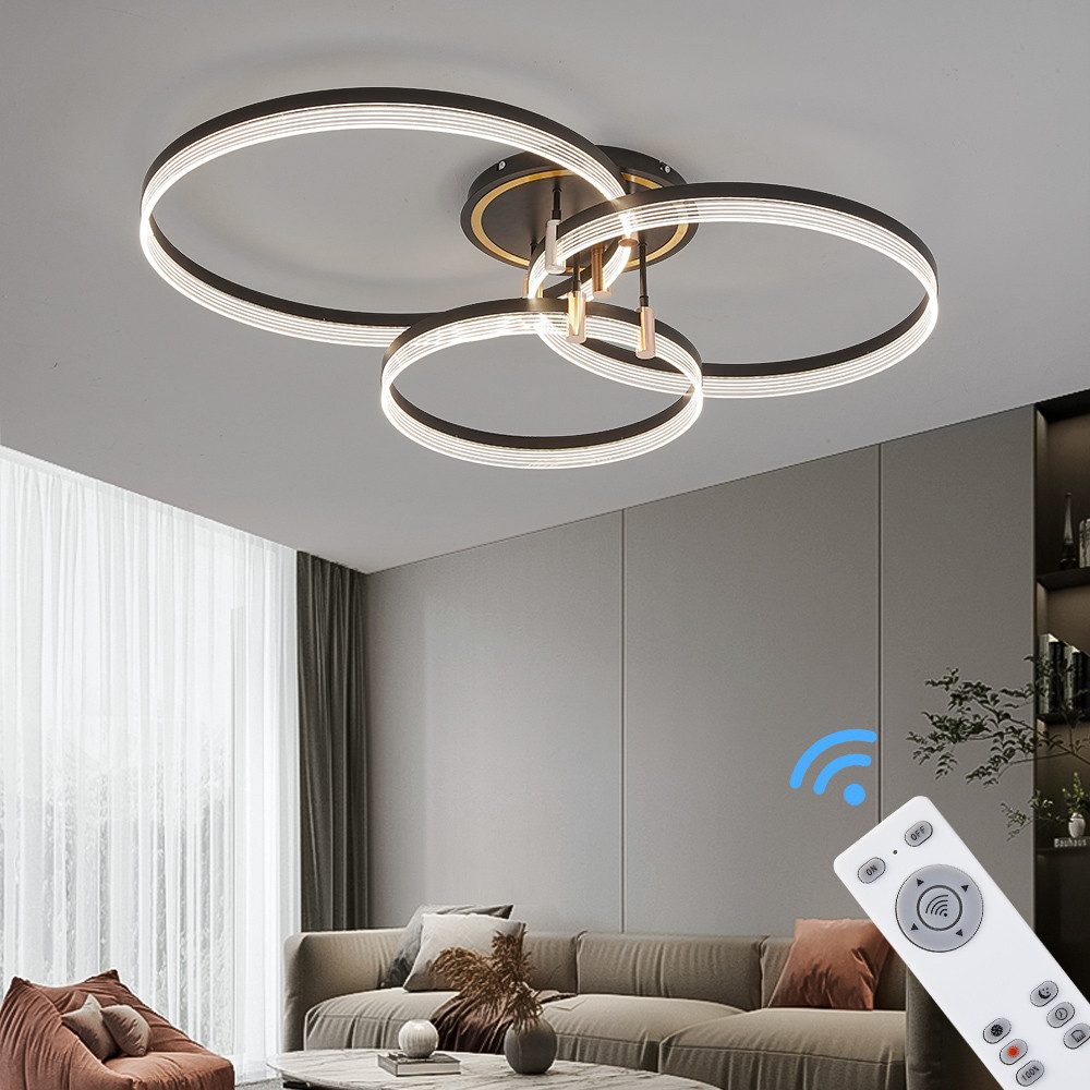 Euroton LED Deckenleuchte LED Deckenleuchte Fernbedienung/Handy-App günstig online kaufen