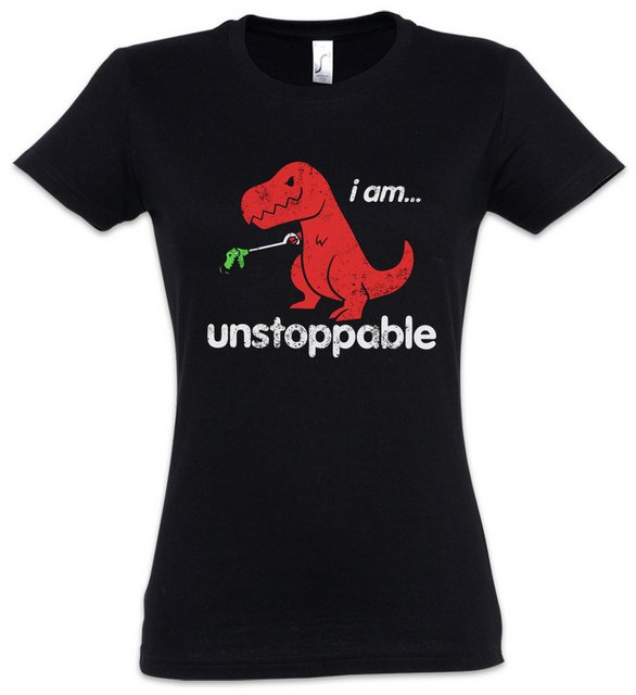 Urban Backwoods Print-Shirt I Am Unstoppable Damen T-Shirt Tyrannosaurus Re günstig online kaufen