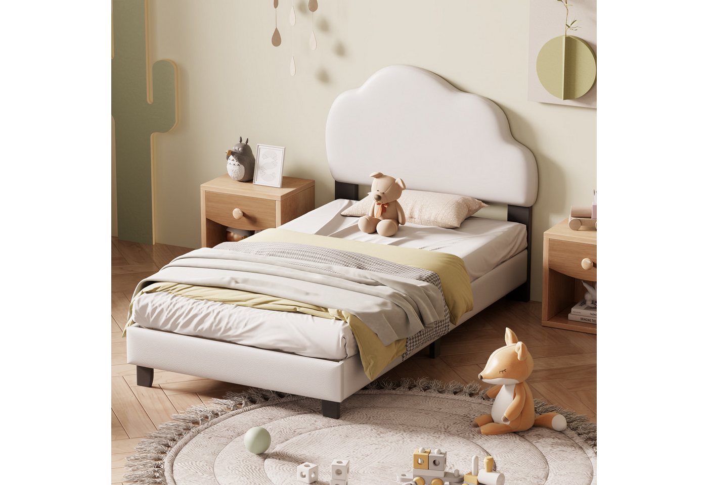 MODFU Kinderbett Bett Stauraumbett Polsterbett Gästebett (90*200cm, mit Lat günstig online kaufen