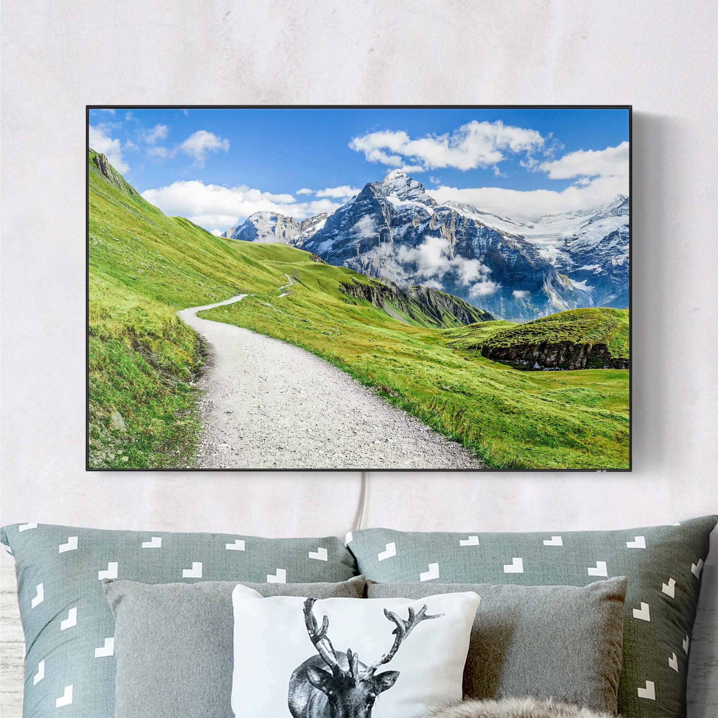 LED-Wechselbild Grindelwald Panorama günstig online kaufen