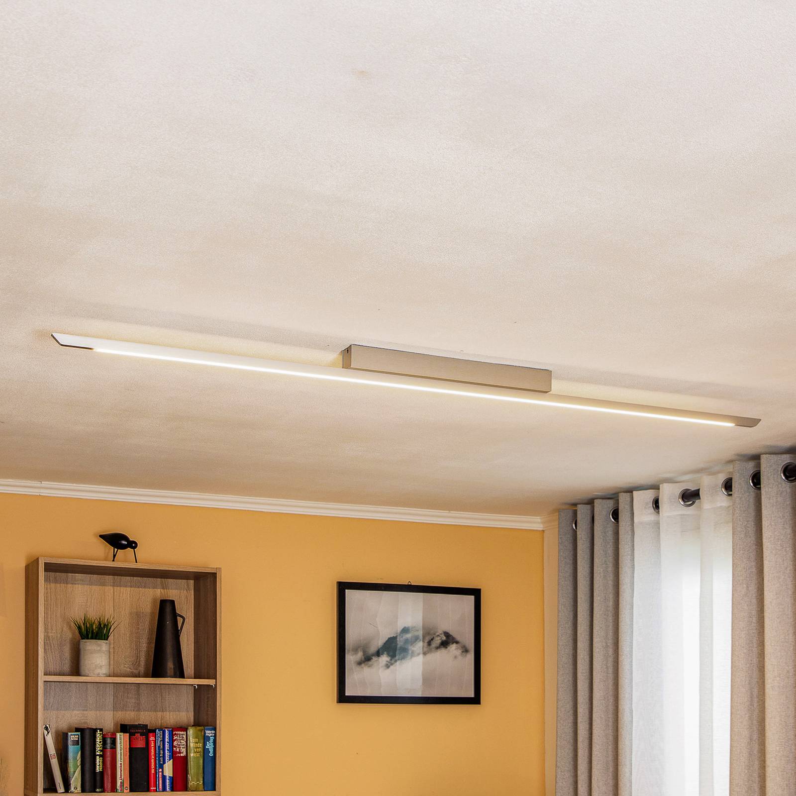 Quitani Niara LED-Deckenleuchte, alu eloxal/natur günstig online kaufen