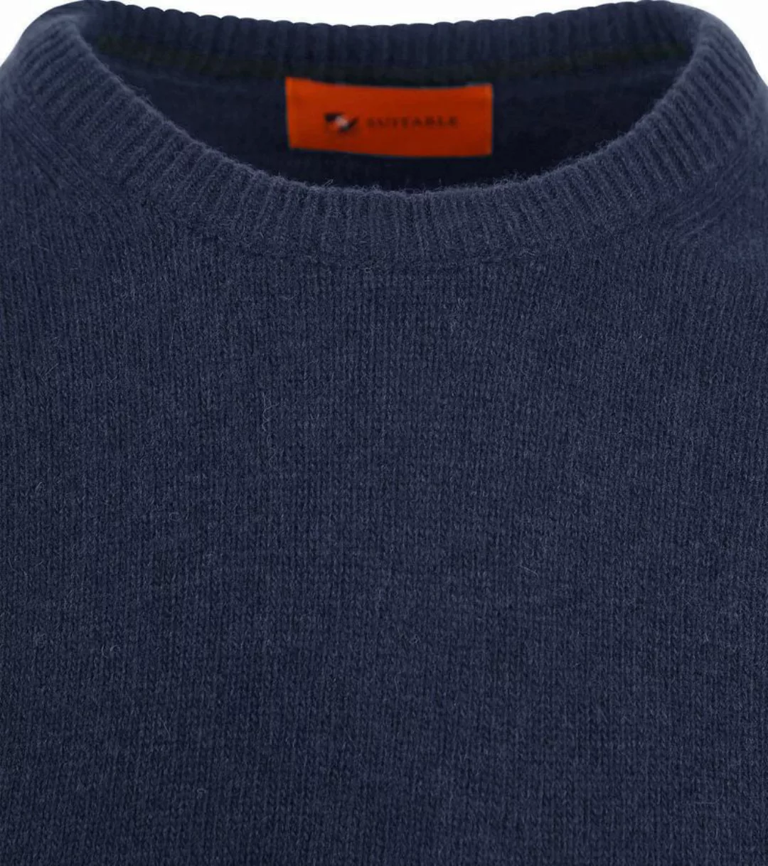 Suitable Lammwolle Pullover Rundhals Navy - Größe XXL günstig online kaufen