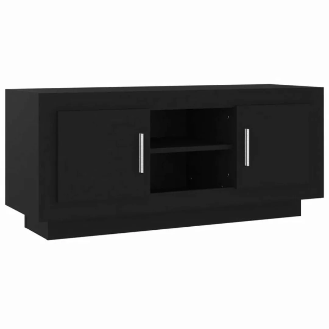 furnicato TV-Schrank Schwarz 102x35x45 cm Holzwerkstoff günstig online kaufen