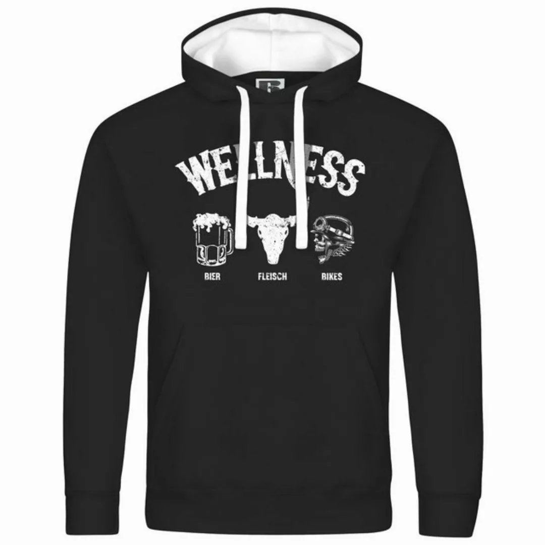 deinshirt Kapuzenpullover Herren Kapuzenpullover Wellness für Biker Mit Pri günstig online kaufen