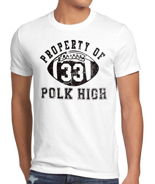 style3 T-Shirt Property of Polk High nette football bundy schrecklich famil günstig online kaufen