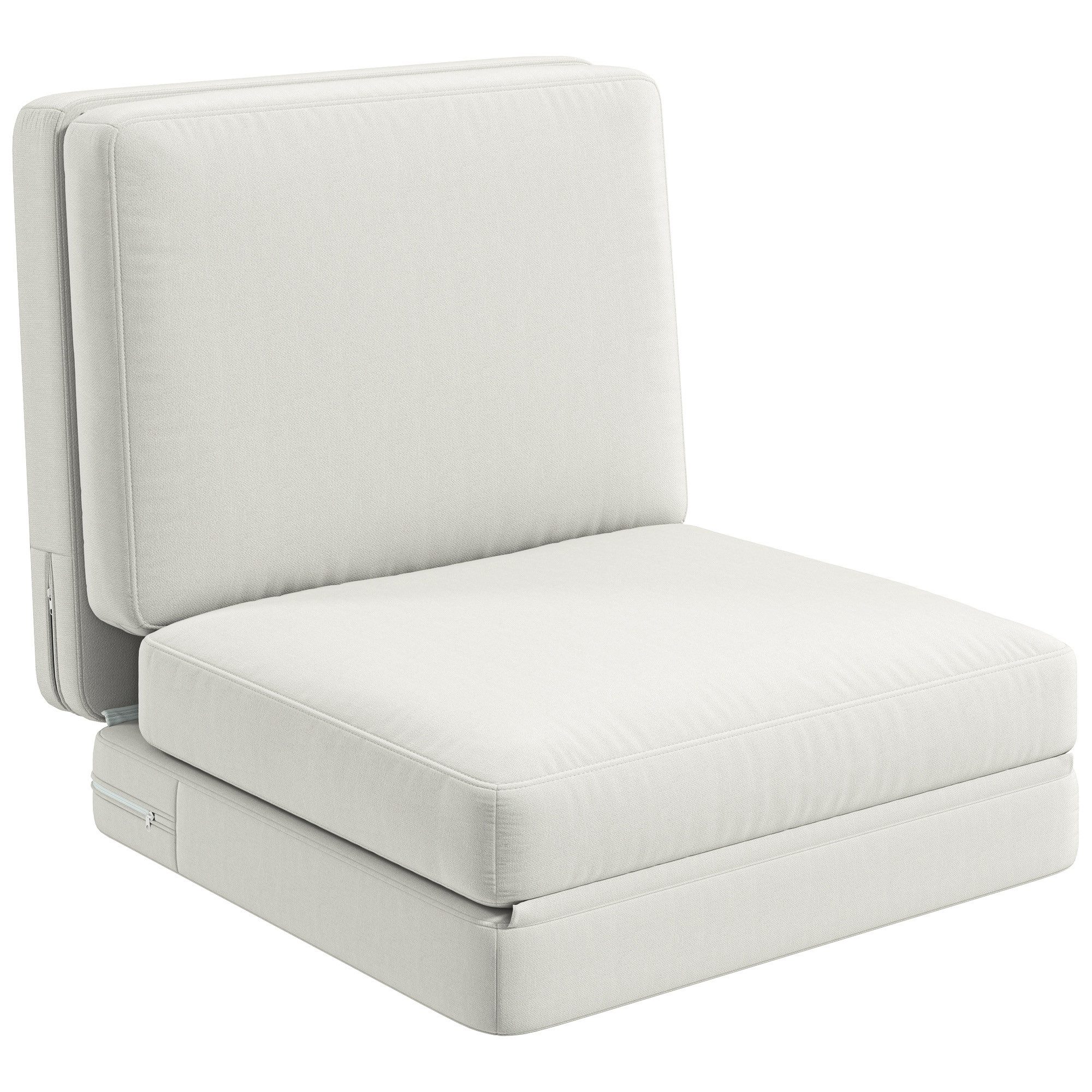 HOMCOM Sitzkissen 3-in-1 Klappbar Schlafsofa mit günstig online kaufen