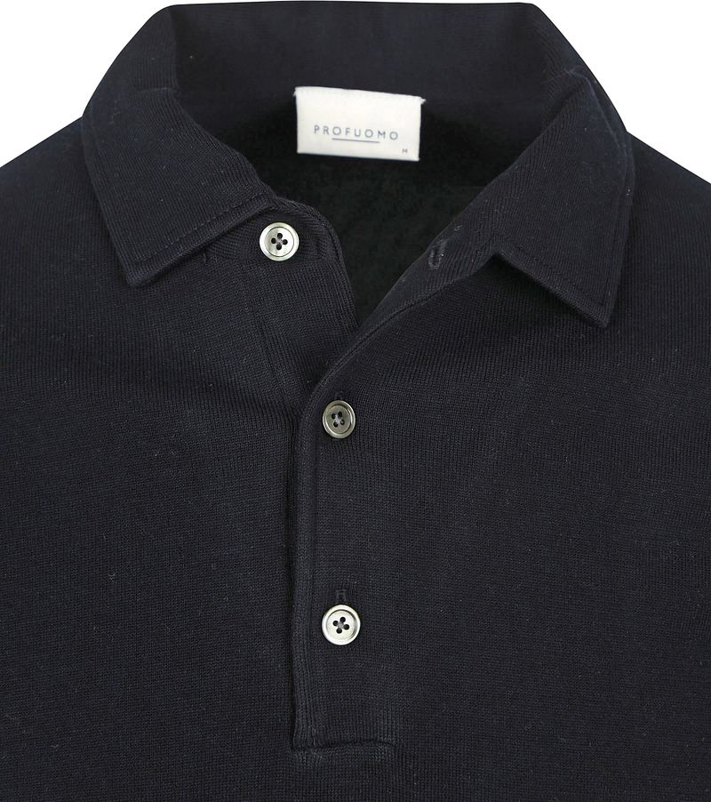 Profuomo Longsleeve Poloshirt Luxury Basic Navy - Größe S günstig online kaufen