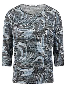 Rundhals-Shirt 3/4-Arm Peter Hahn blau günstig online kaufen