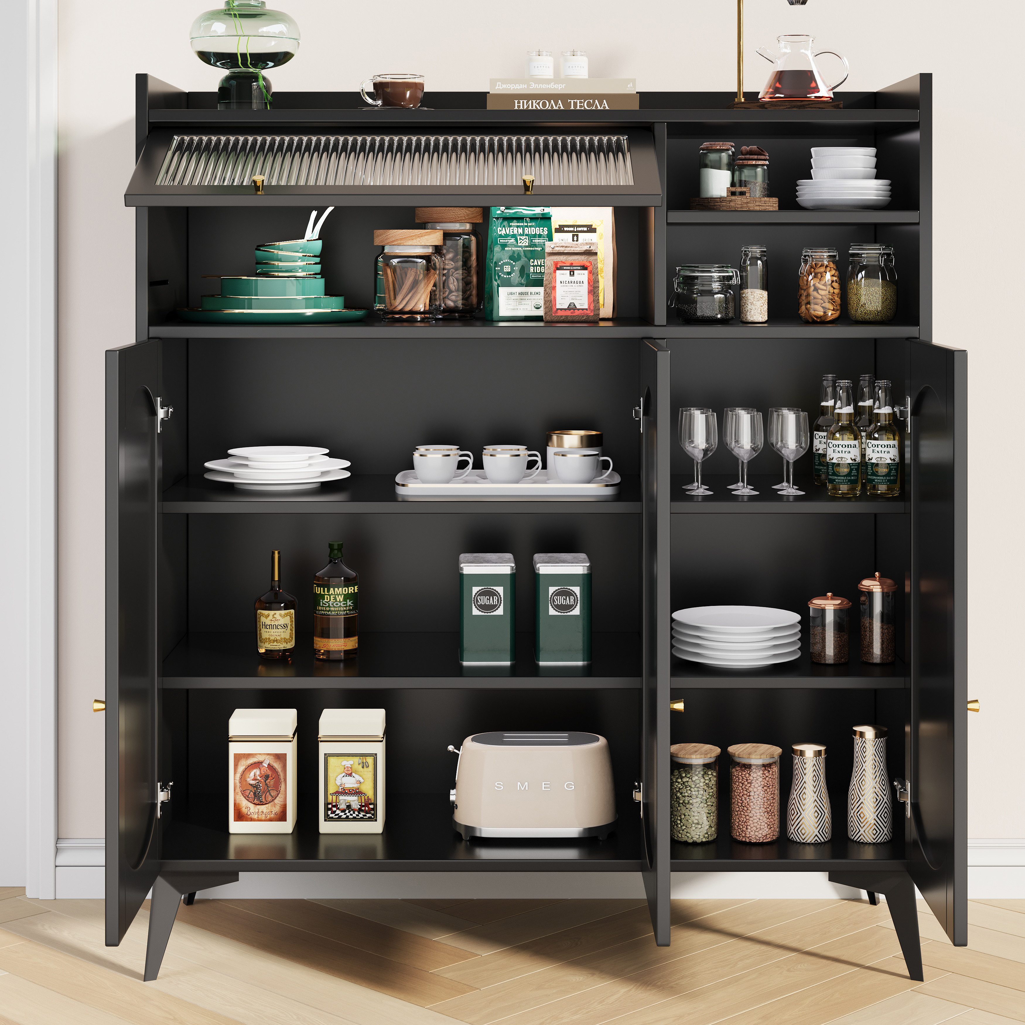 OKWISH Sideboard mit großer Stauraum (Kommode, günstig online kaufen
