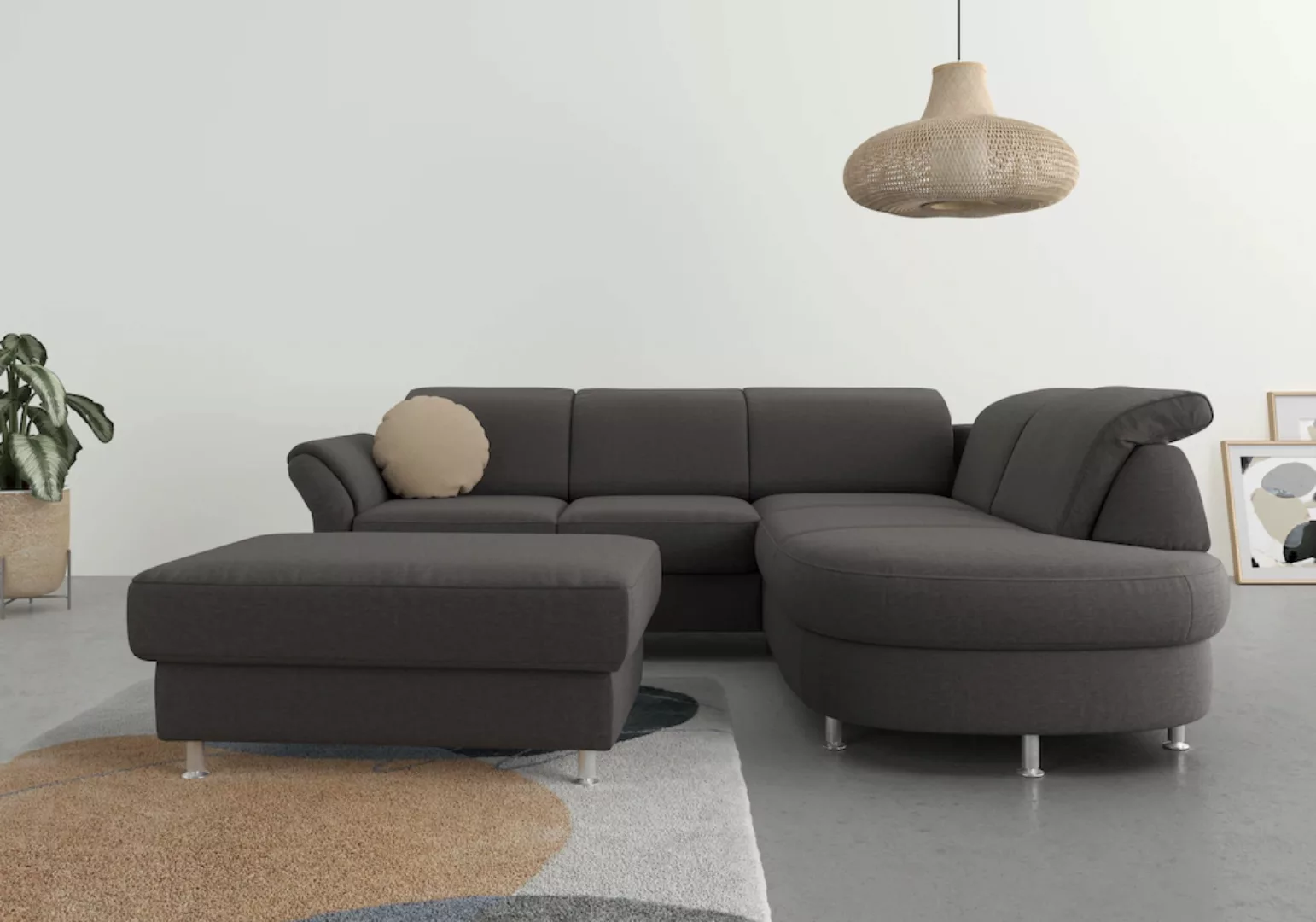 sit&more Ecksofa Apulia L-Form, wahlweise Bettfunktion, Bettkasten und Kopf günstig online kaufen