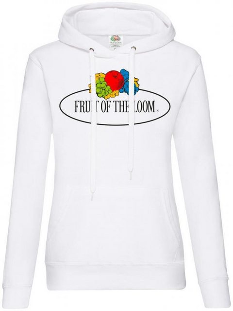 Fruit of the Loom Kapuzenpullover Ladies Vintage Hooded Sweat Large Logo Pr günstig online kaufen