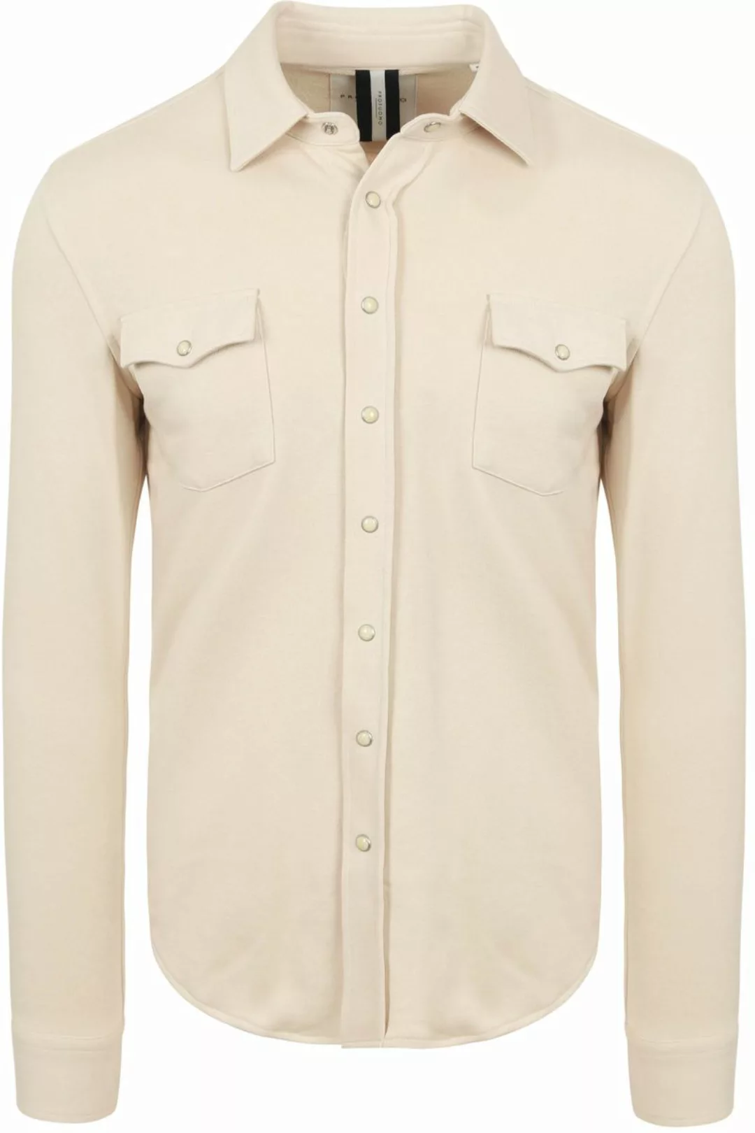 Profuomo Overshirt French Terry Ecru - Größe L günstig online kaufen