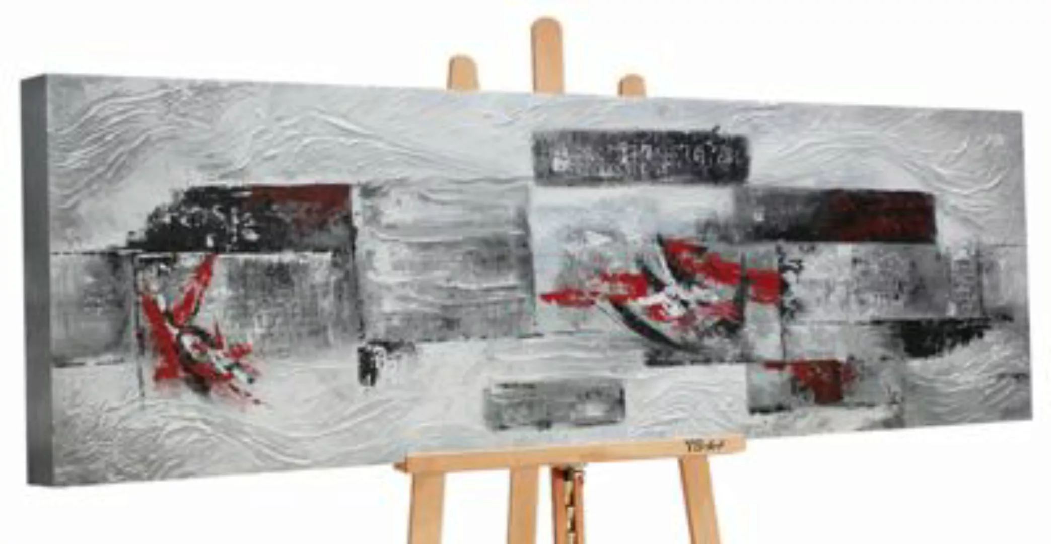 YS-Art™ Gemälde YS-Art modernes Gemälde „Abstraktion IV“ in schlichten Acry günstig online kaufen