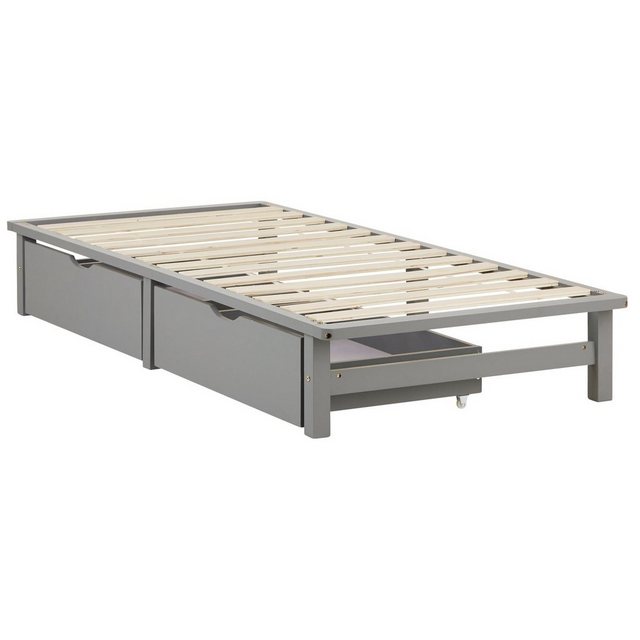 Homestyle4u Holzbett Einzelbett 90x200 Lattenrost Bettkasten 2er Bett günstig online kaufen