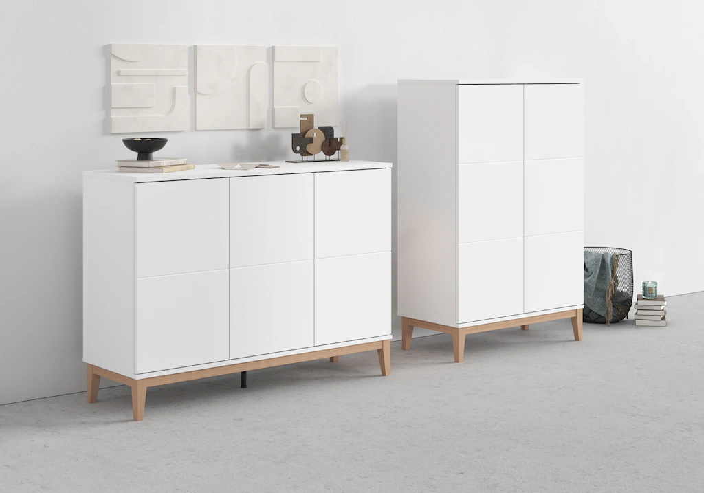 andas Highboard "Maryd", (1 St.), Hochkommode mit Untergestell in Holzoptik günstig online kaufen