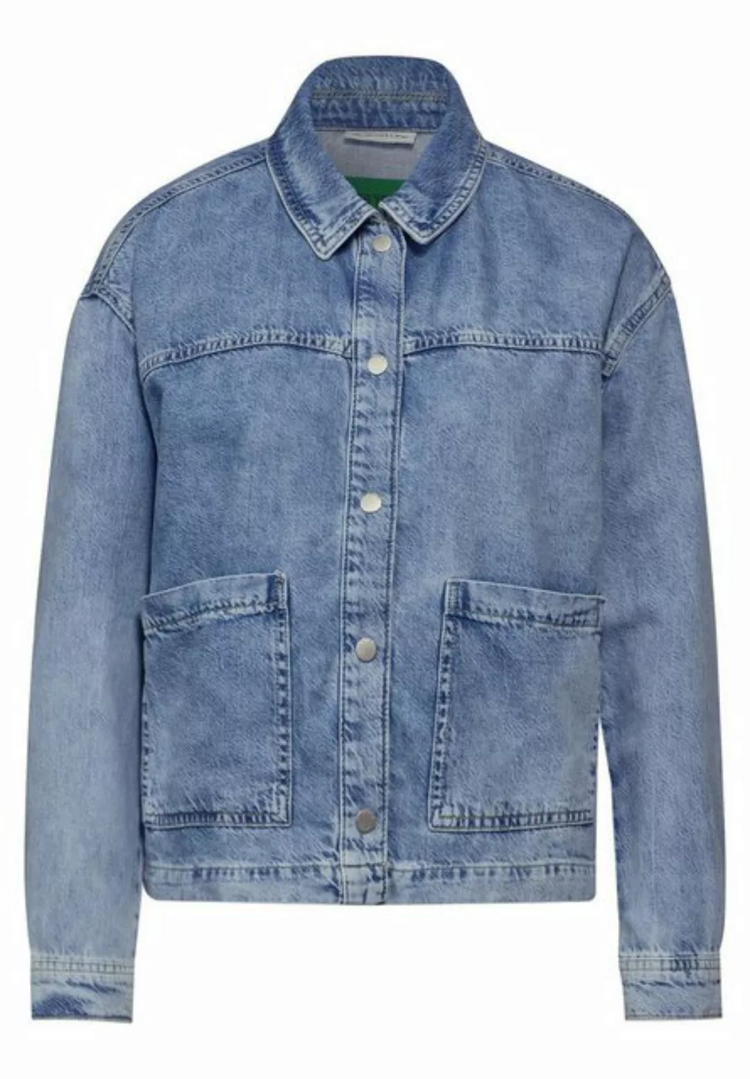 STREET ONE Outdoorjacke LTD QR Denim-Jacket,bleached, light blue authentic günstig online kaufen