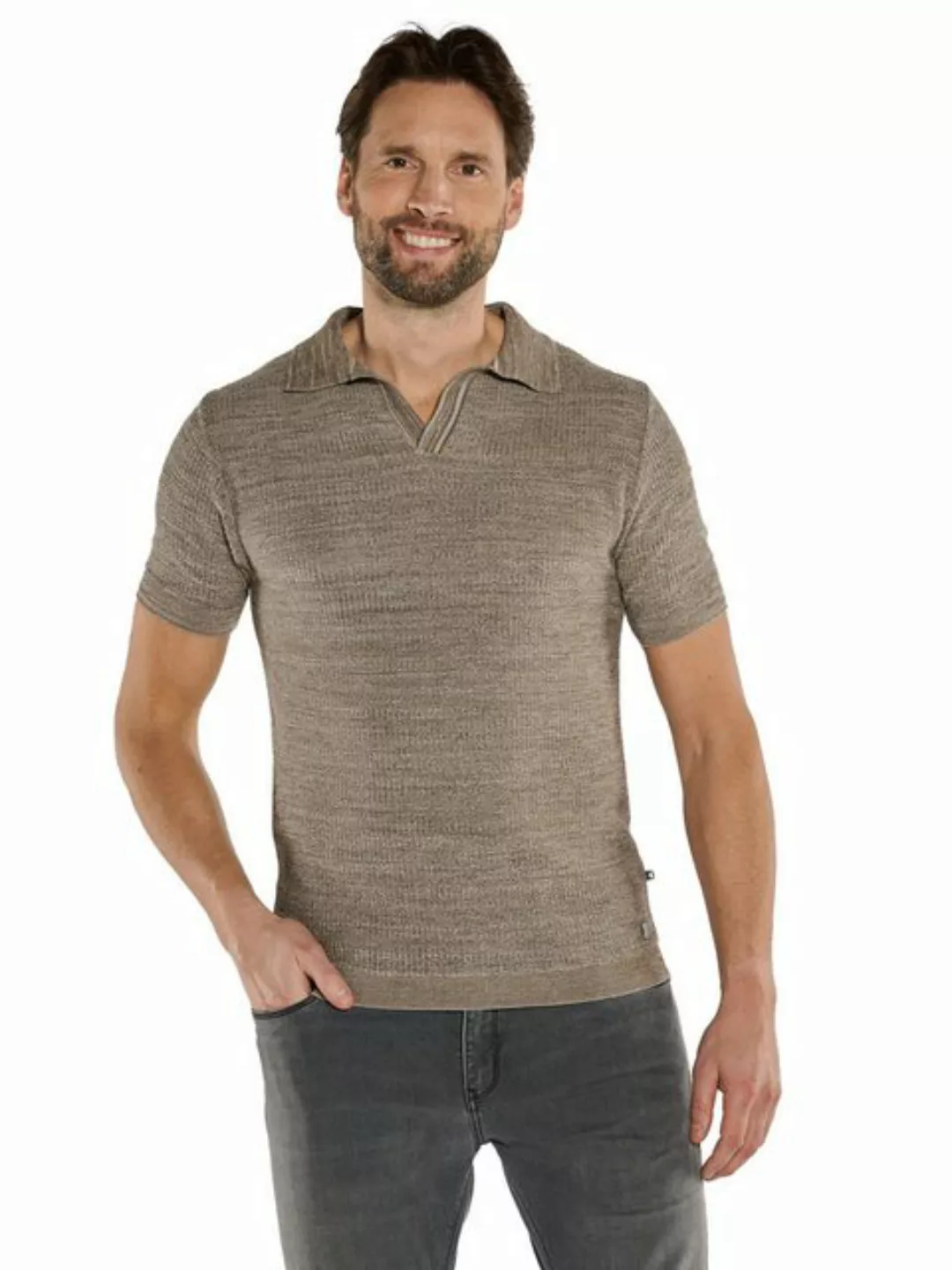 Engbers Rundhalspullover Polo-Shirt uni günstig online kaufen