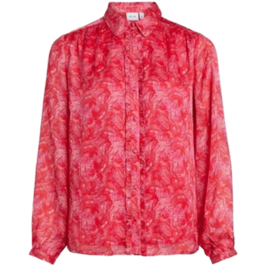 Vila  Blusen Shirt Layla Vie L/S - Pink Yarrow günstig online kaufen