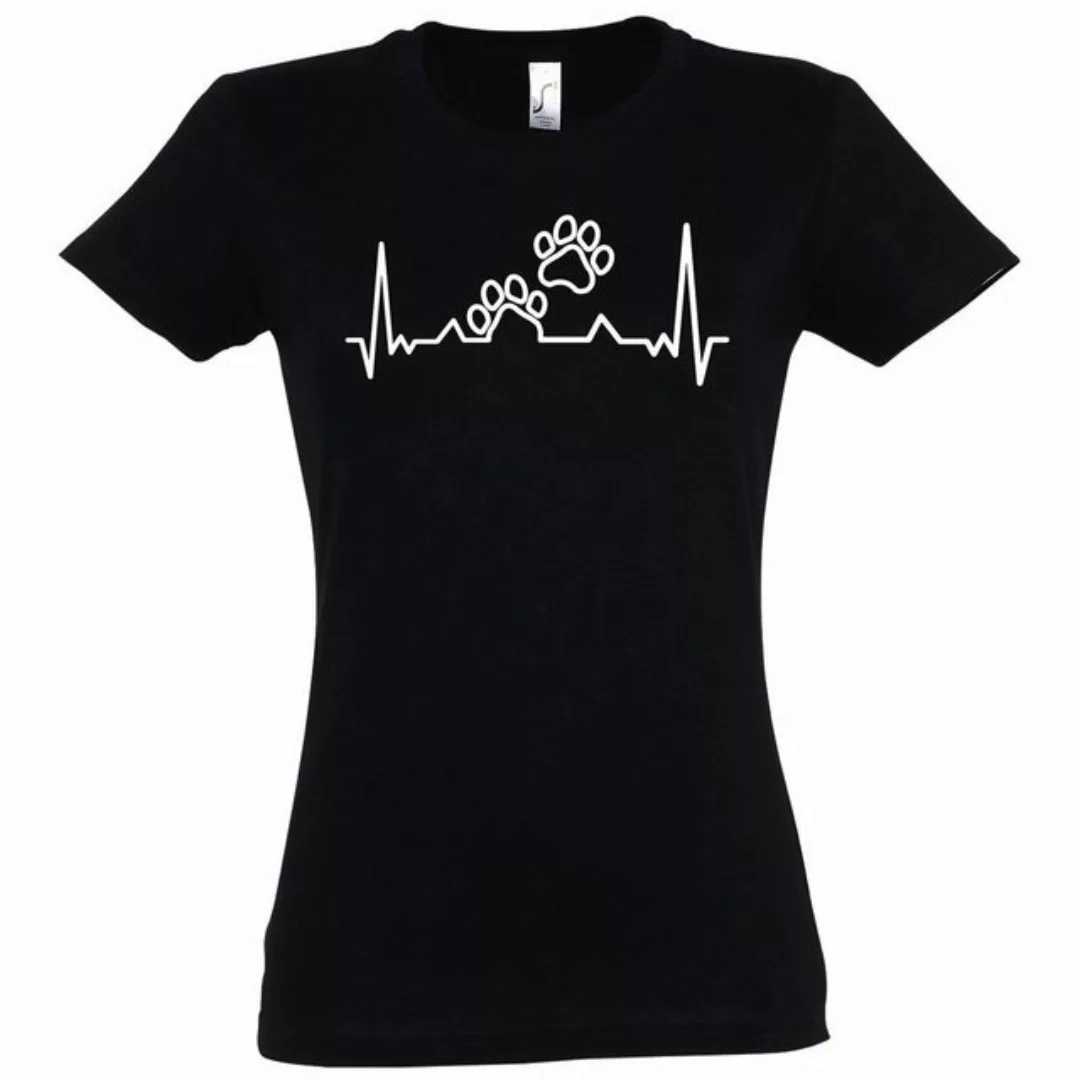 Youth Designz T-Shirt Heartbeat Hundepfoten Damen Shirt mit trendigem Front günstig online kaufen