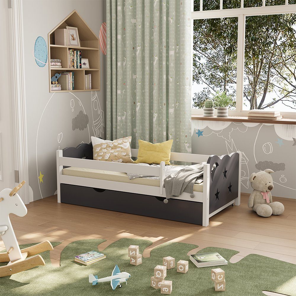 VitaliSpa® Kinderbett Jessica, Grau/Weiß, 70x140 cm günstig online kaufen